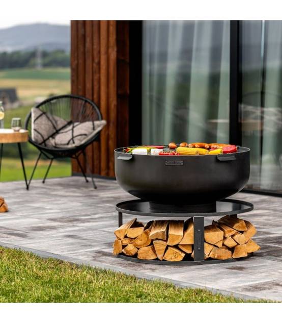 Braséro de jardin XXL PALERMO, 60cm de diamètre, acier naturel, CookKing, 111560 - Image 2