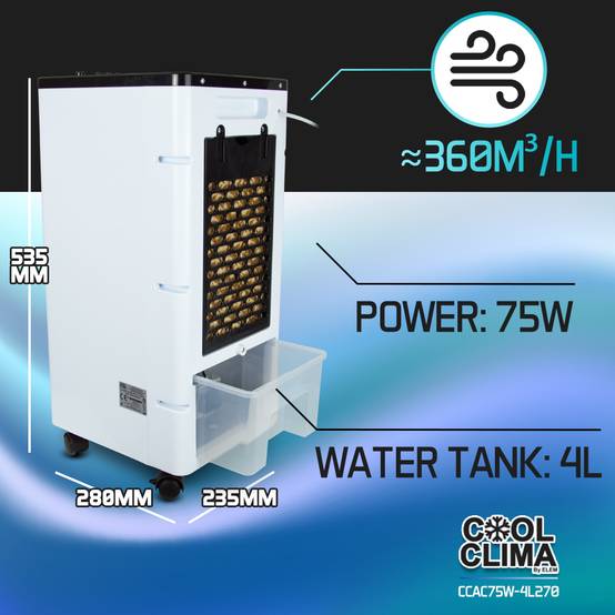 Cool Clima - Rafraichisseur d air 75W - 4L - Image 4