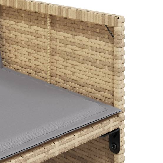 ComfortXL - Salon de Jardin Encastrable 16 Personnes Résine Tressée Mixte, 12 Chaises et 4 Tabourets, Coussins Gris – ComfortXL Outdoor Living - Image 8