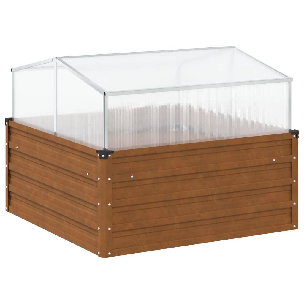 ComfortXL - Carré potager Acier Corten avec serre de forçage 100x100cm jardin – ComfortXL Outdoor Living - Image 6