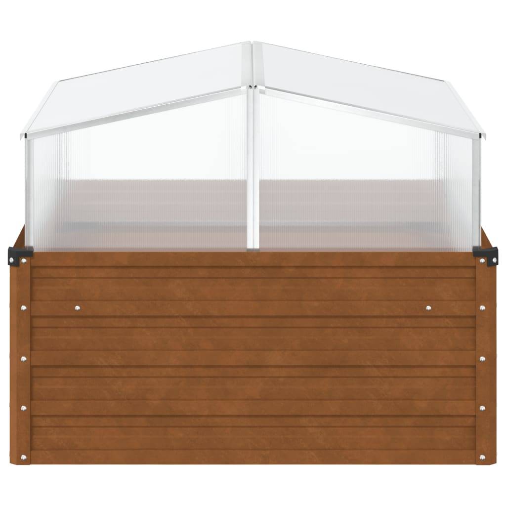 ComfortXL - Carré potager Acier Corten avec serre de forçage 100x100cm jardin – ComfortXL Outdoor Living - Image 5