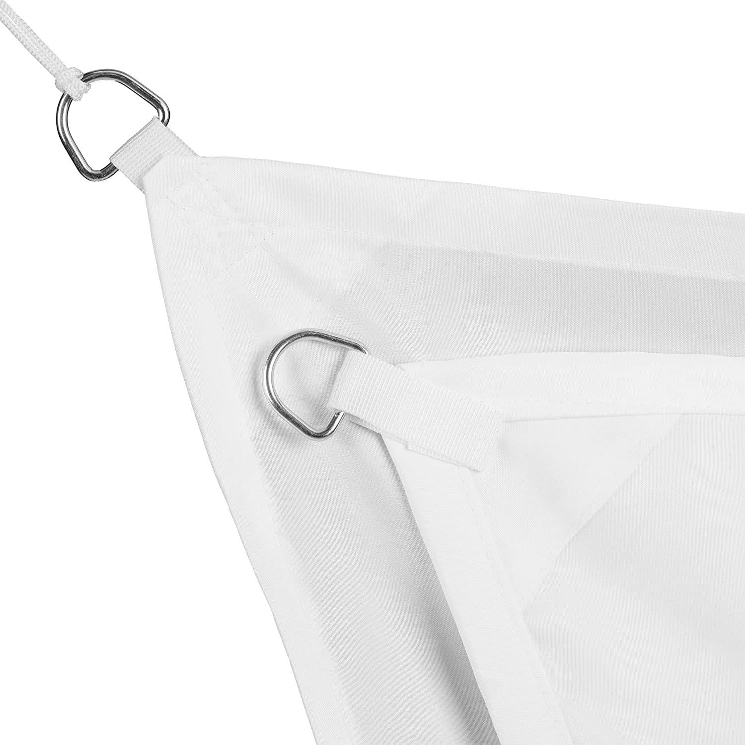 Helloshop26 - Voile d'ombrage trapèze 3 x 4 x 2 m blanc - Imagen 3