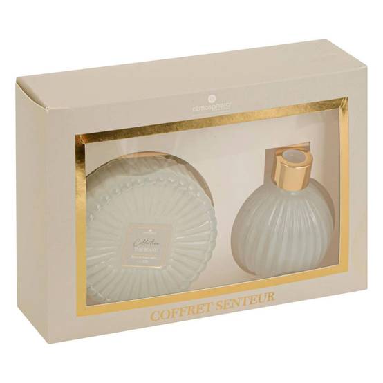 Coffret Senteur 2 Pièces "Albie" 8cm Thé Blanc - Image 6