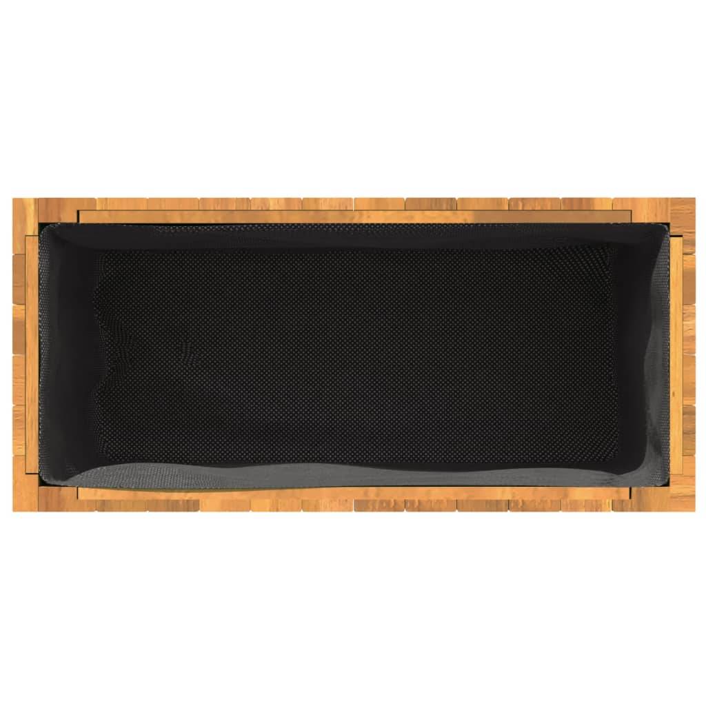 Jardinière bois d'acacia naturel 59 x 27.5 x 70 cm - PANGIVO - Image 8