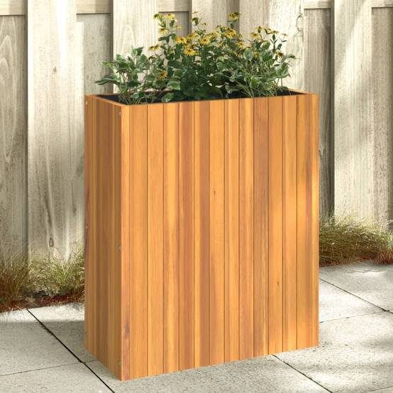 Jardinière bois d'acacia naturel 59 x 27.5 x 70 cm - PANGIVO - Image 1