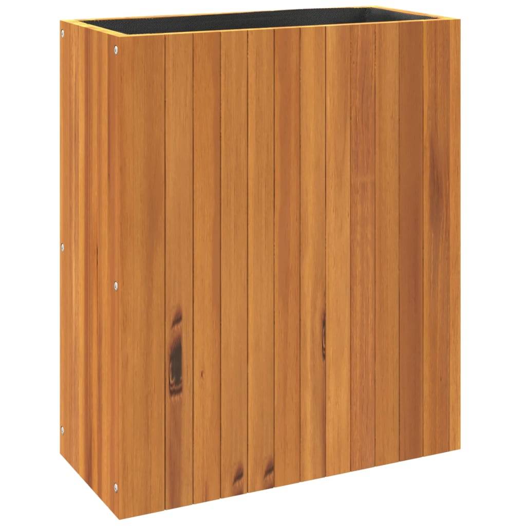 Jardinière bois d'acacia naturel 59 x 27.5 x 70 cm - PANGIVO - Image 7