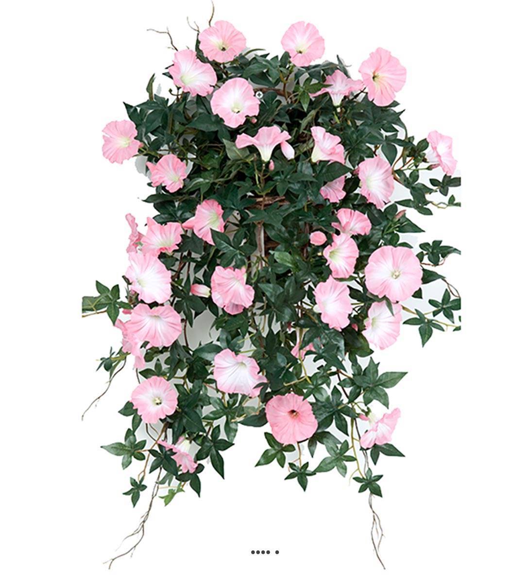 Artificielles - Ipomée liseron factice retombante en pot H60cm fleurs Rose fushia - couleur: Rose fushia 730