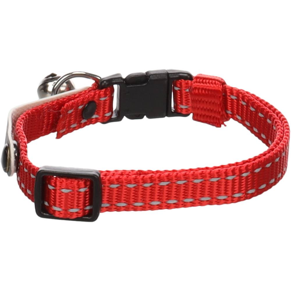 Collier Jaggo Rouge avec bande "my home" pour chat - Image 3