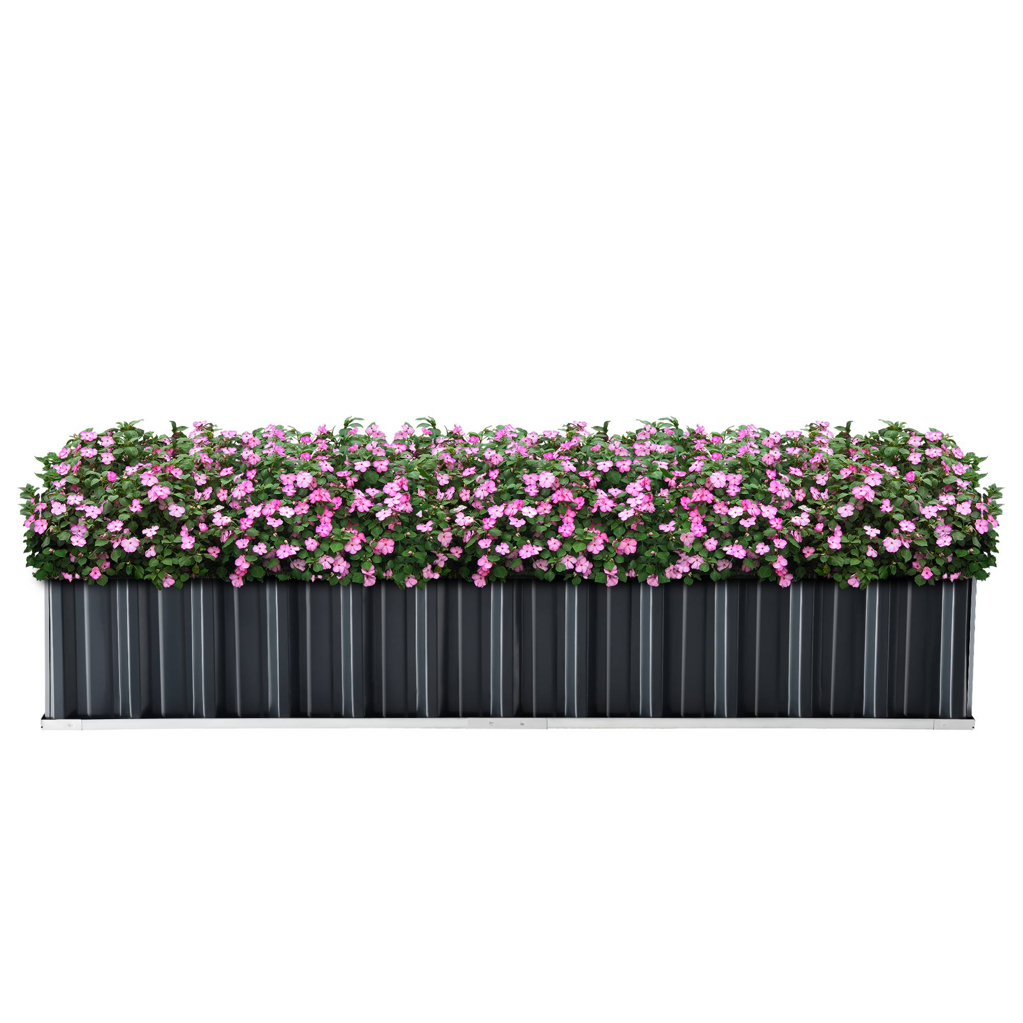 Jardinière Zevenaar rectangulaire acier galvanisé 174 x 90 x 30 cm anthracite [en.casa] - Imagen 1