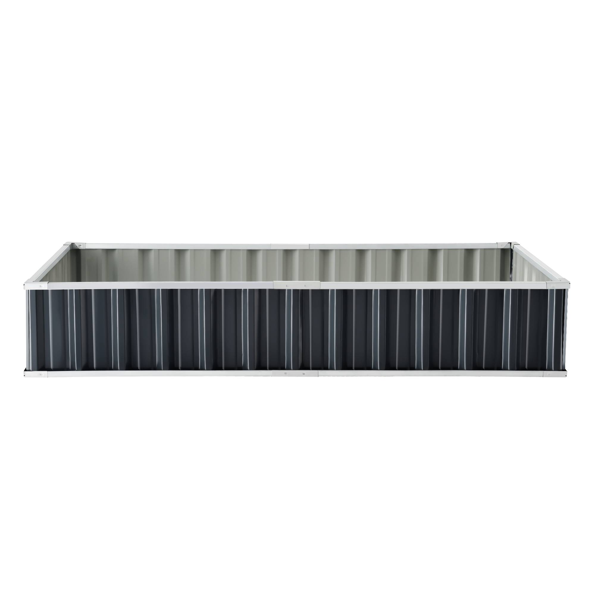 Jardinière Zevenaar rectangulaire acier galvanisé 174 x 90 x 30 cm anthracite [en.casa] - Imagen 5