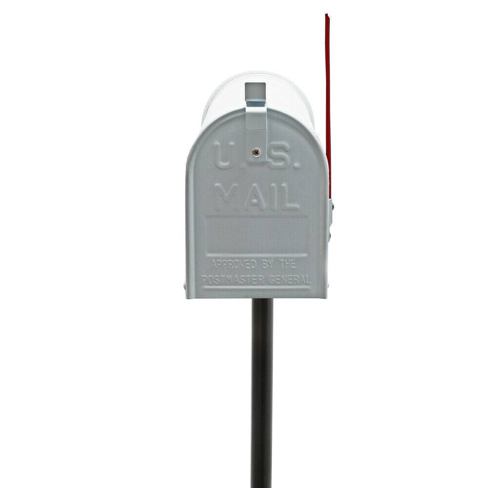 Helloshop26 - Us mailbox boite aux lettres design américain argent pied de support courrier - Imagen 2