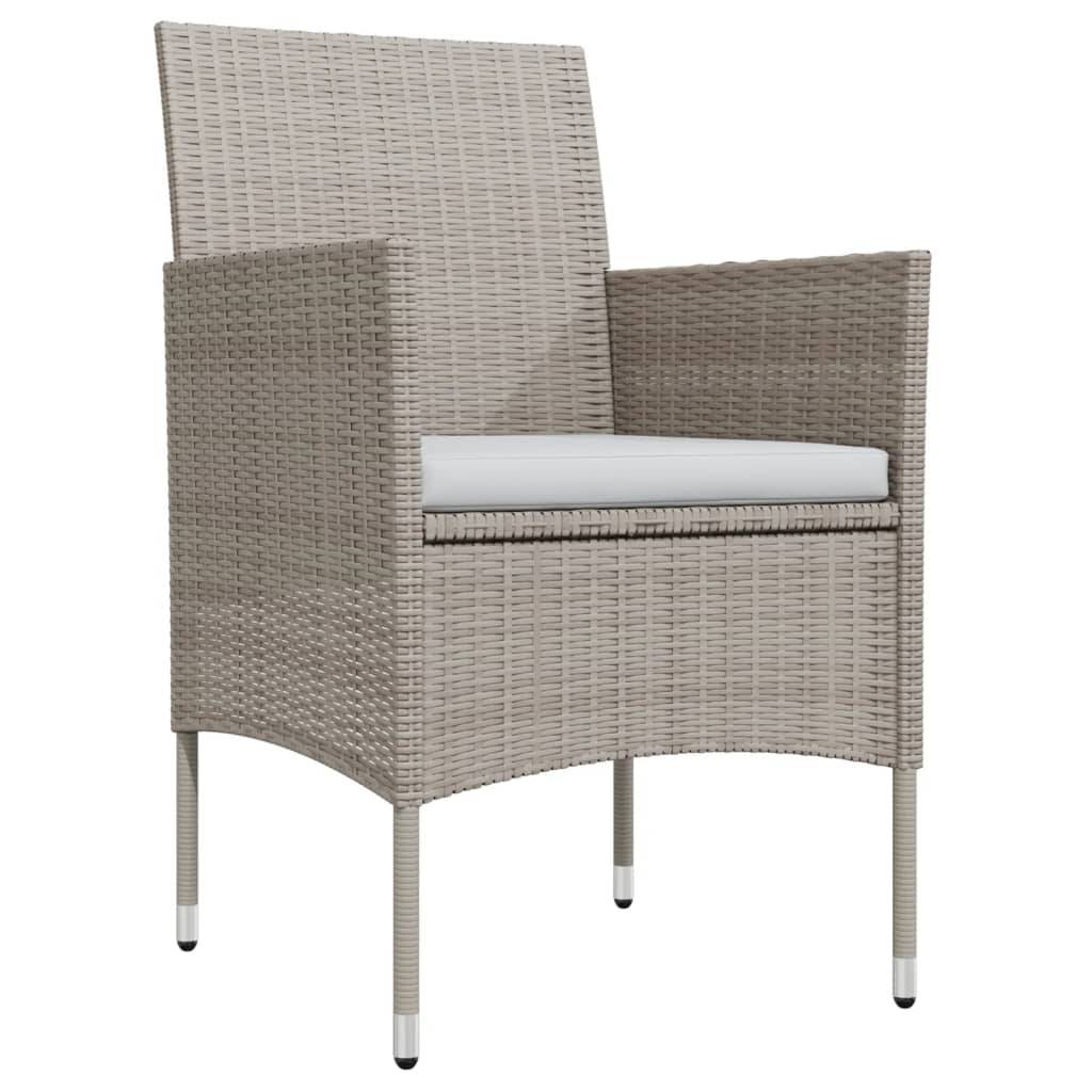 Table et Chaises de Jardin 4 Pers Résine Tressée Acier Extérieur Beige 5 pcs – ComfortXL Outdoor Living - Image 3