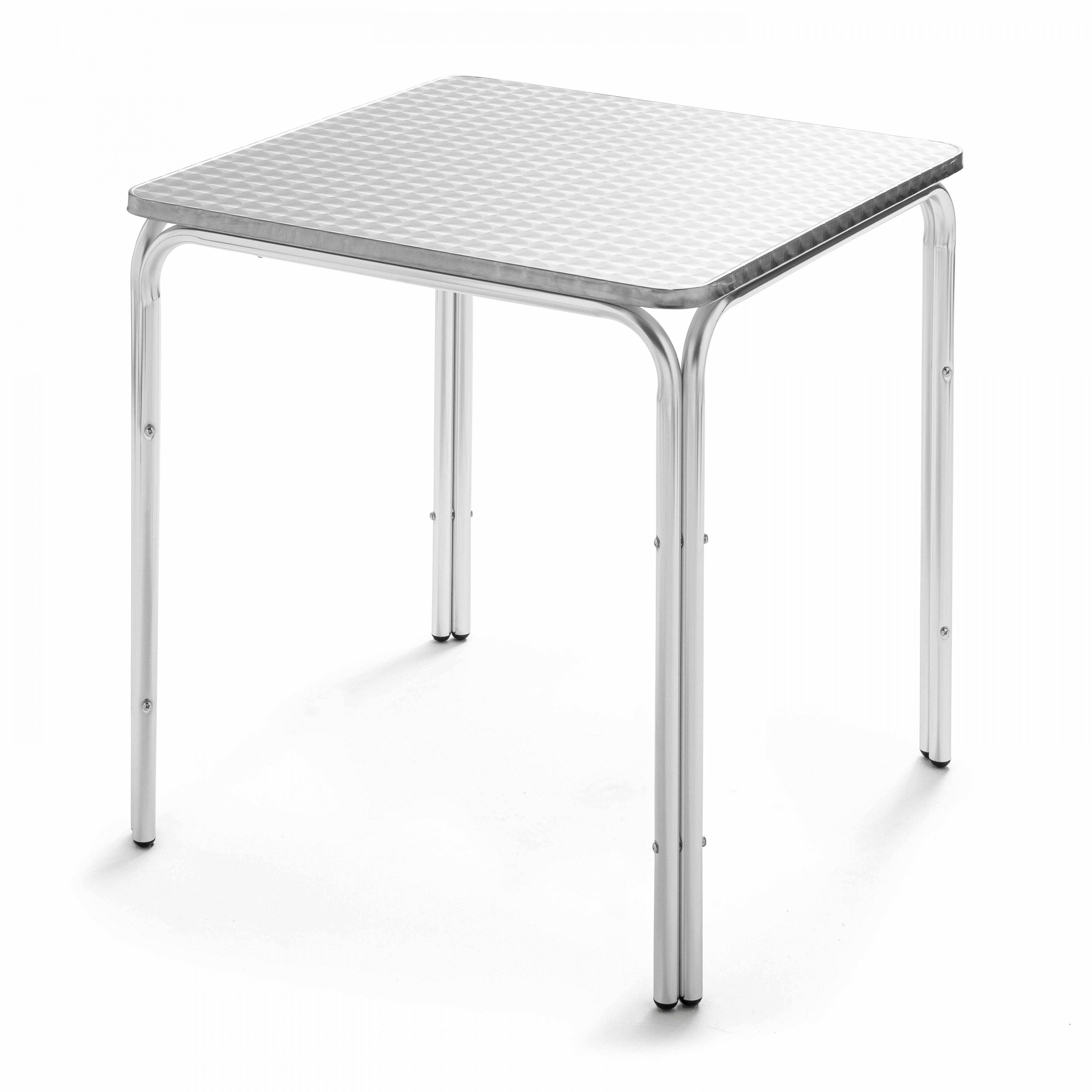 Oviala - Table de jardin carrée en aluminium et 4 fauteuils Nothing Hill - Oviala - Imagen 6