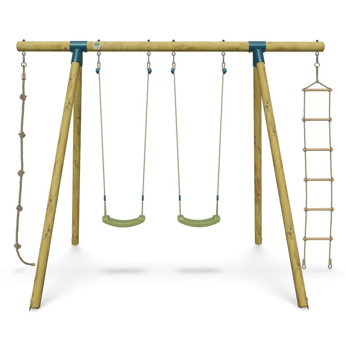 Trigano Jardin - Portique bois 2,30 m Topwood ALTI 2 pour 4 enfants - Image 1