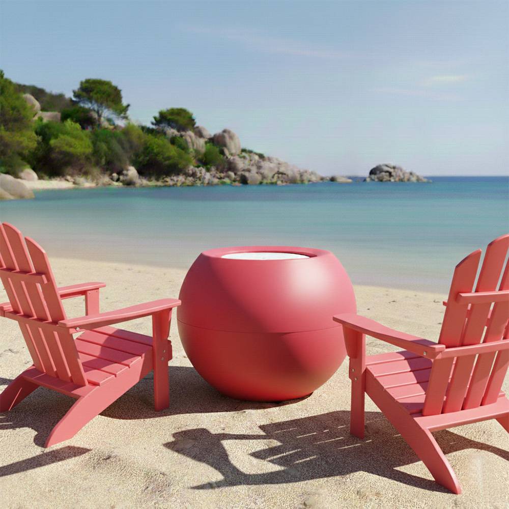 Table de jardin ronde querida hauteur 70 cm - plast'up rotomoulage - Imagen 3