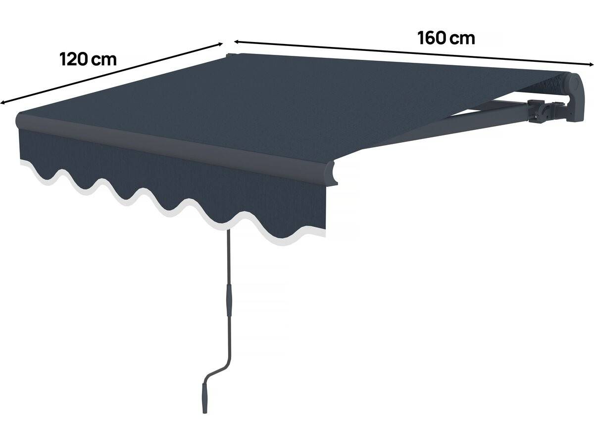 Habitat Et Jardin - Store Banne En Aluminium  "ombra 1" - 160 X 120 Cm - Gris -habitat Et Jardin - Imagen 3