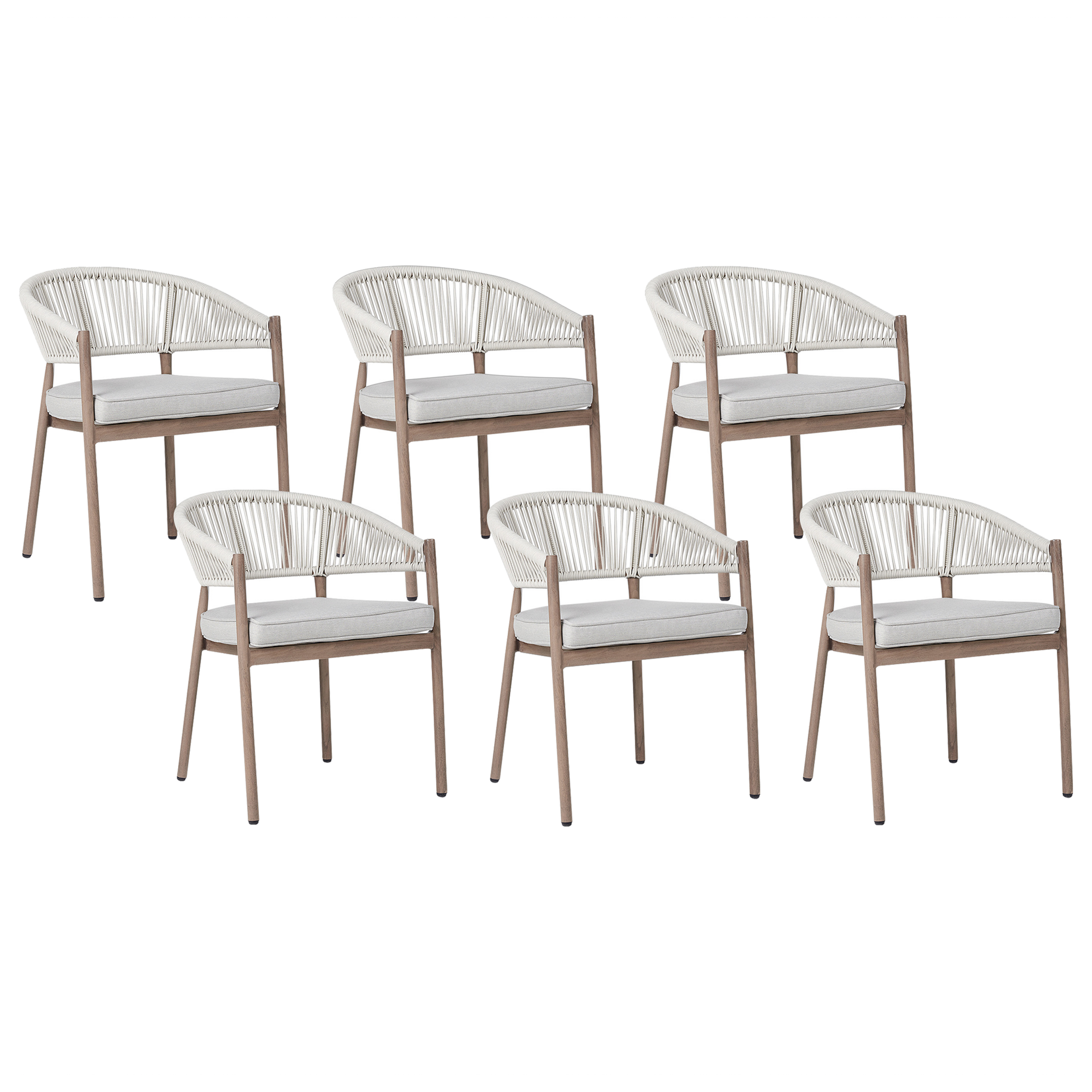 Chaise de jardin Aluminium Marron FLAVIA - Beliani - Image 1