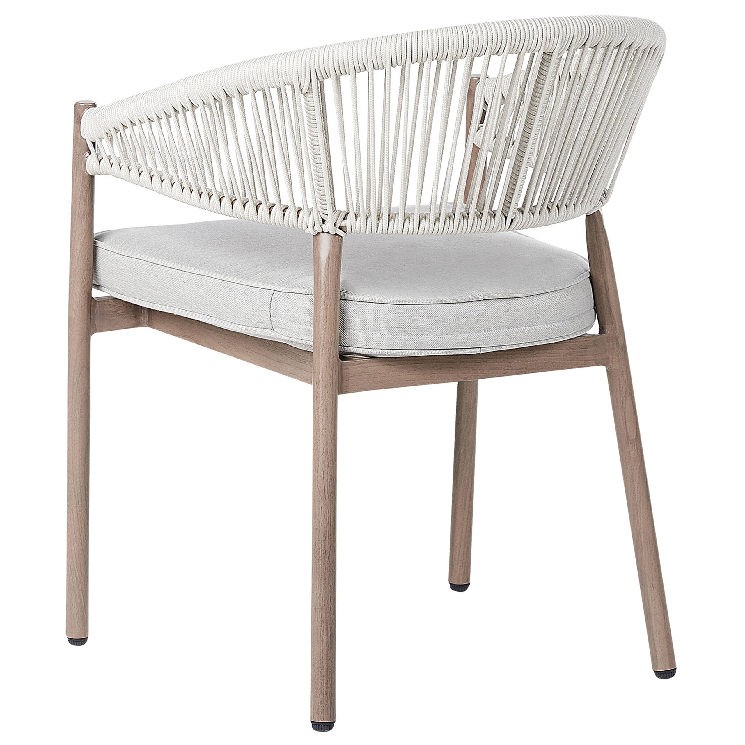 Chaise de jardin Aluminium Marron FLAVIA - Beliani - Image 8