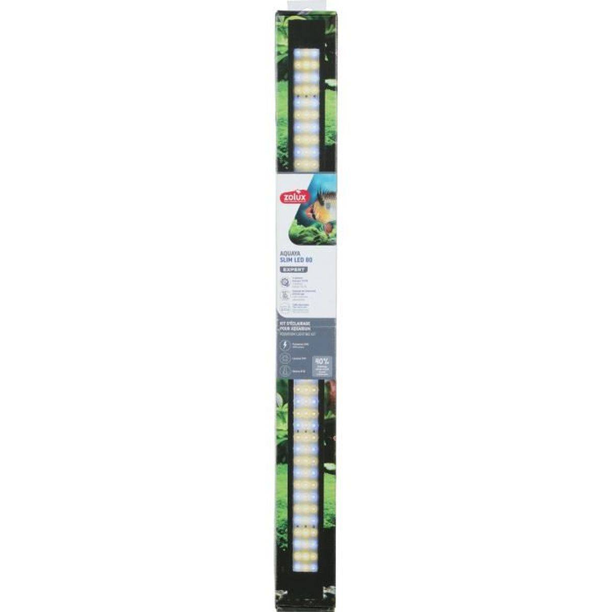 Rampe d’éclairage Slim LED dimmable 80 cm pour aquarium, remplacement T5 T8 - Zolux - Image 1