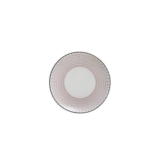 Set de 6 assiettes plates Lunis - D 27 cm - Rouge - Image 2