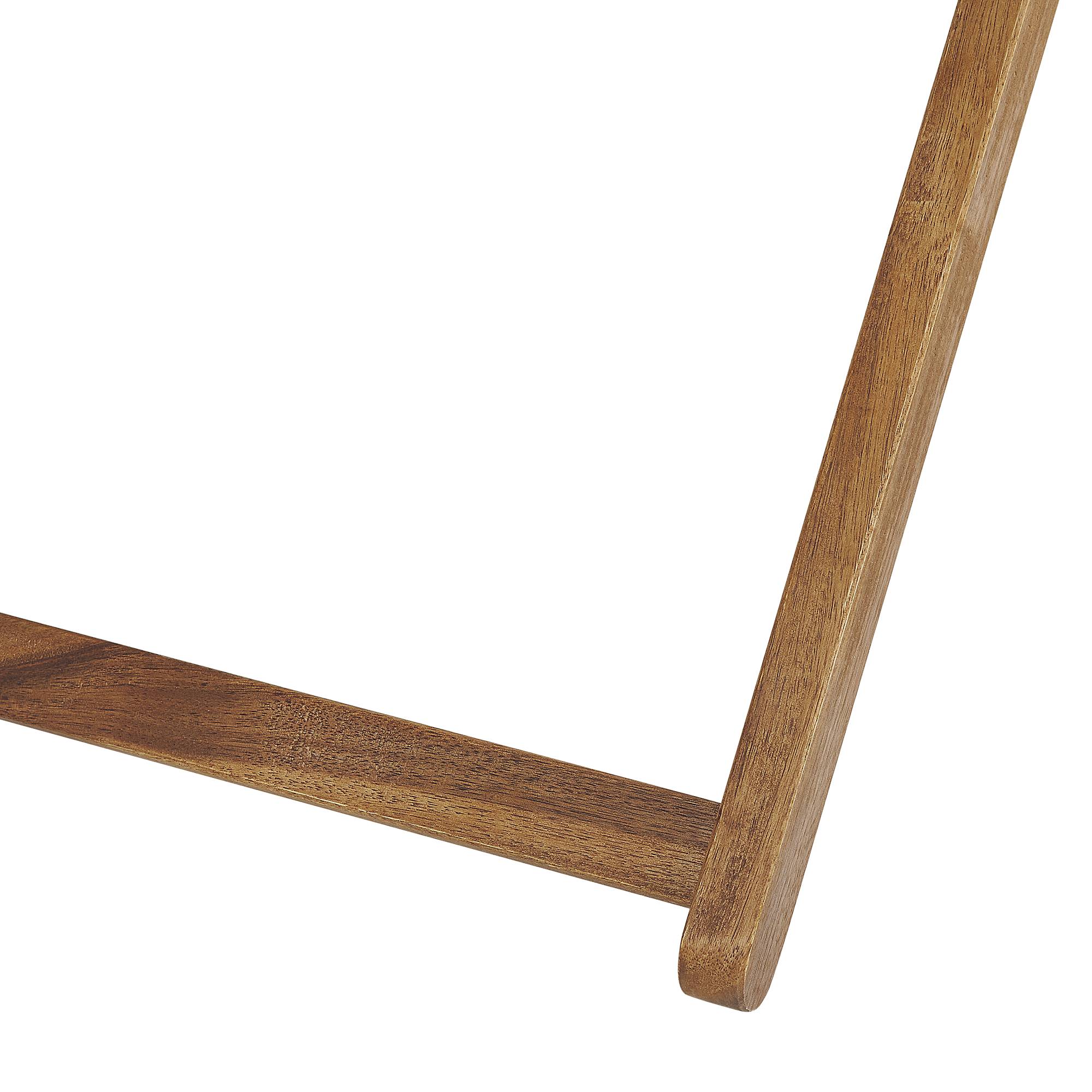 Beliani - 2 Transats Chaises Chiliennes Pliantes et Réglables en Bois d'Acacia Clair et Textile Vert avec Toiles de Remplacement - Imagen 8