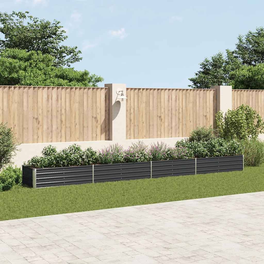 Prolenta Premium - Jardinière acier anthracite 600 x 80 x 45 cm - Prolenta premium p378.3 - Image 2