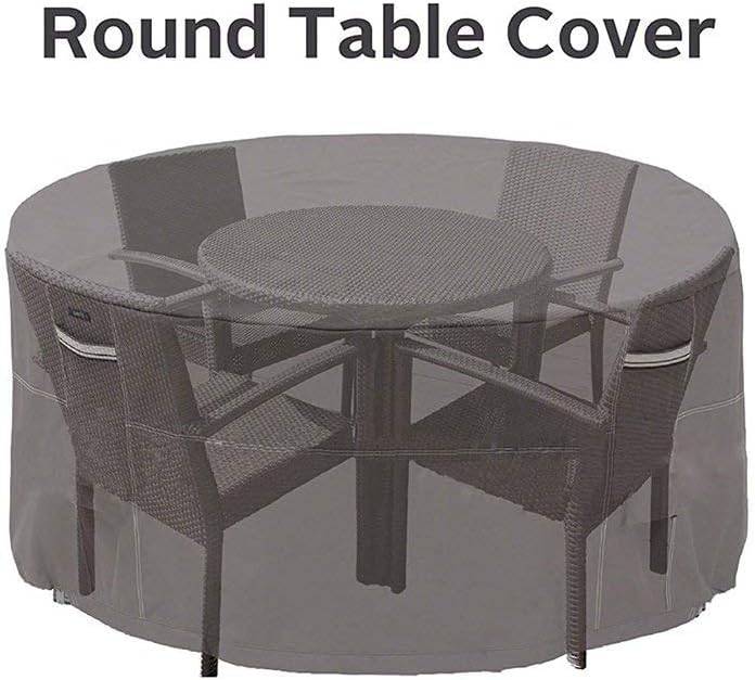 IntiMeg - Table de Jardin, Housse Mobilier Jardin 210D Polyester Imperméable Bâche Salon de Jardin Protection Antipoussière Housse de Meuble pour Tables de - Image 2
