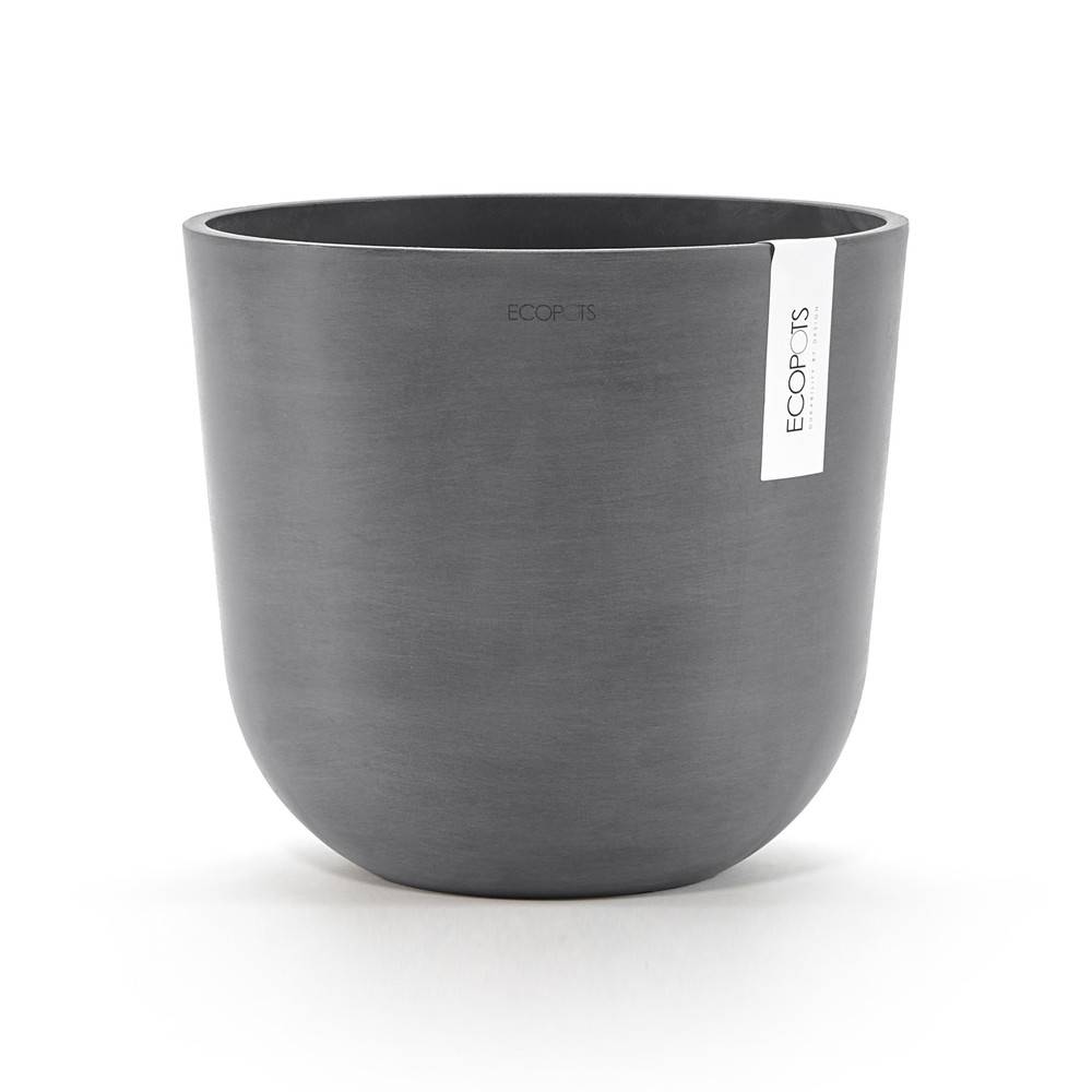 Ecopots - Maceta Redonda Oslo 25 Gris - Ø 25 x H. 21,8 cm - 7,7 L ECOPOTS - Imagen 1