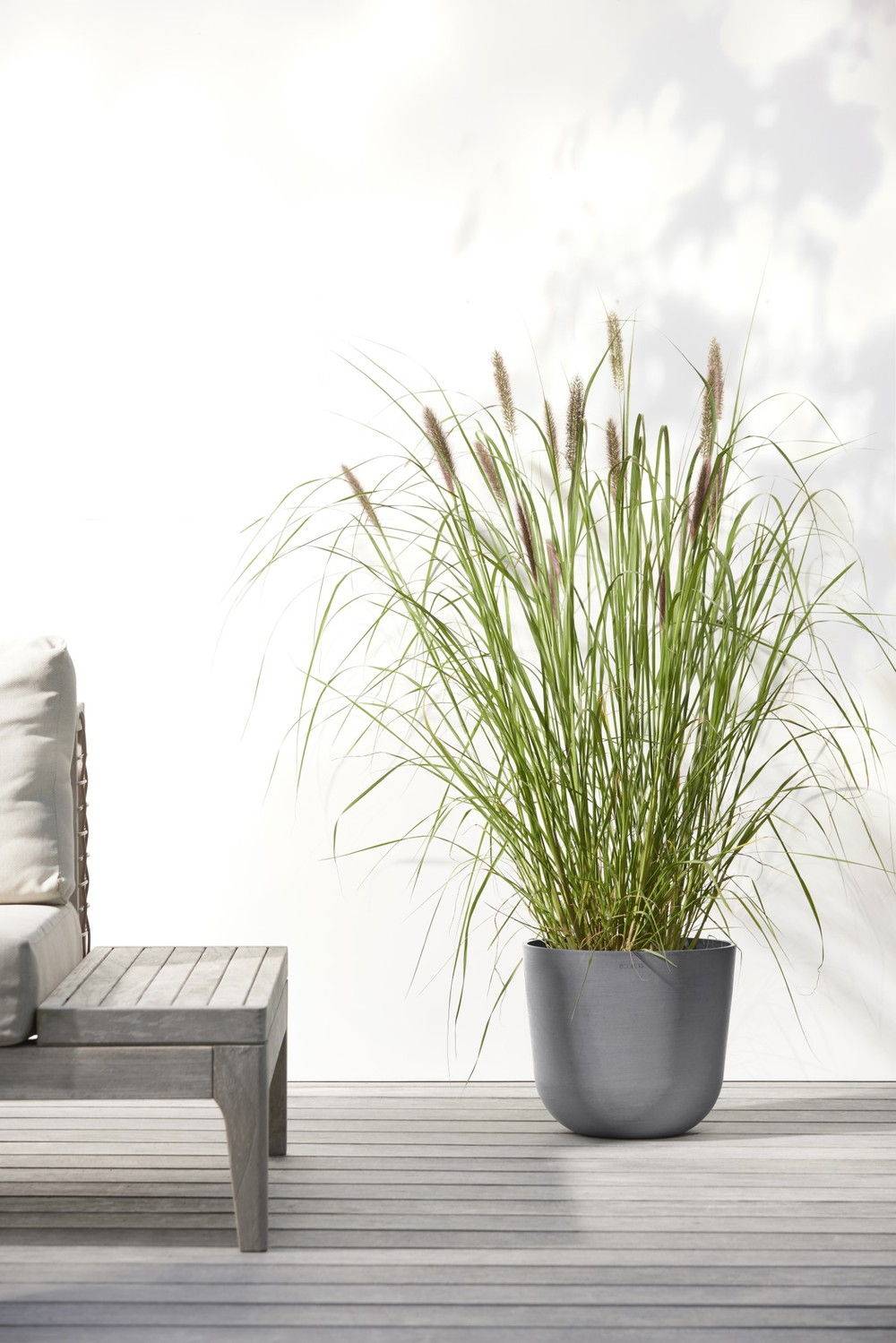 Ecopots - Maceta Redonda Oslo 25 Gris - Ø 25 x H. 21,8 cm - 7,7 L ECOPOTS - Imagen 4