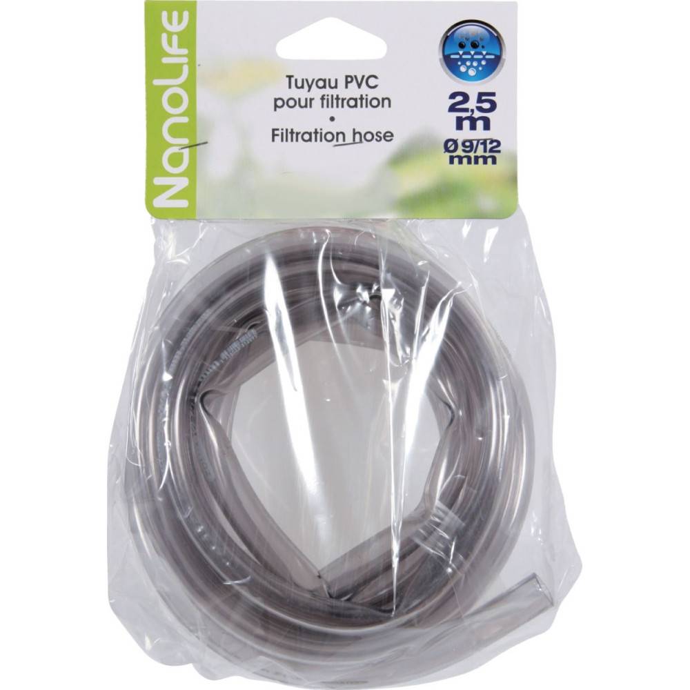Animallparadise - animallparadise - Tuyau PVC ø 9/12 mm, 2.5 mètres pour filtration aquarium - Imagen 1