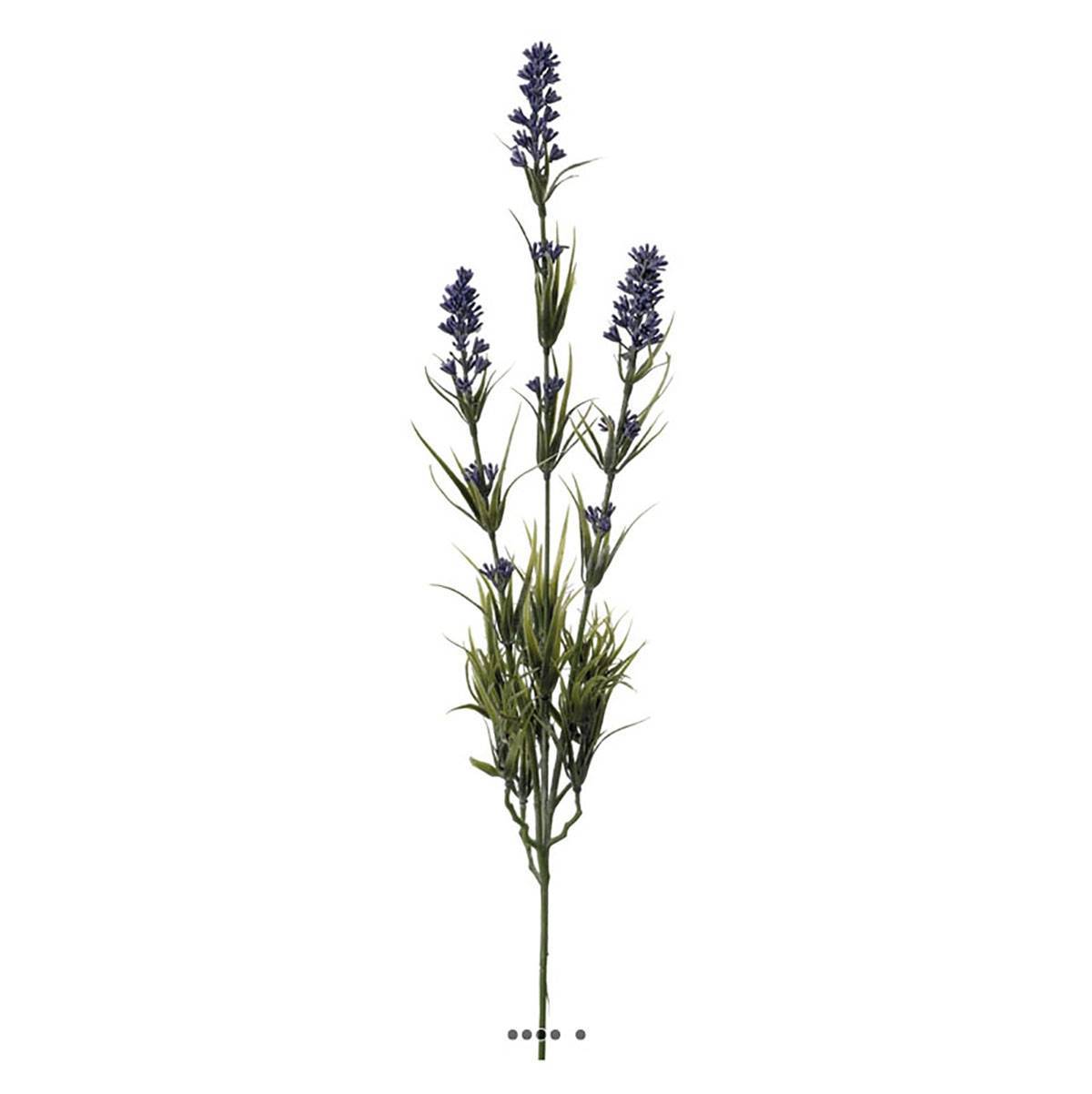 Artificielles - Lavande artificielle en piquet H 62 cm 3 têtes - Imagen 1