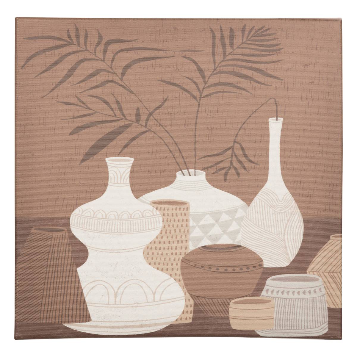 Lot de 5 toiles imprimées nuance Marron et Beige - Image 3