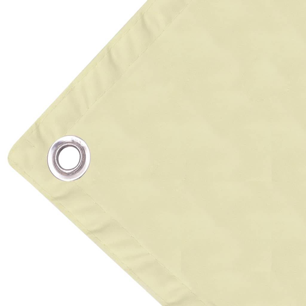 Helloshop26 - Écran de balcon brise pare vue protection confidentialité en tissu oxford 75 x 400 cm crème - Imagen 3