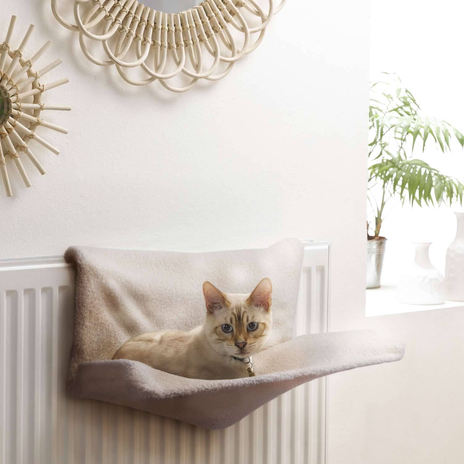 Love Story - Hamac de radiateur bouclette Olympe pour chat - Ecru - Love Story - Imagen 2