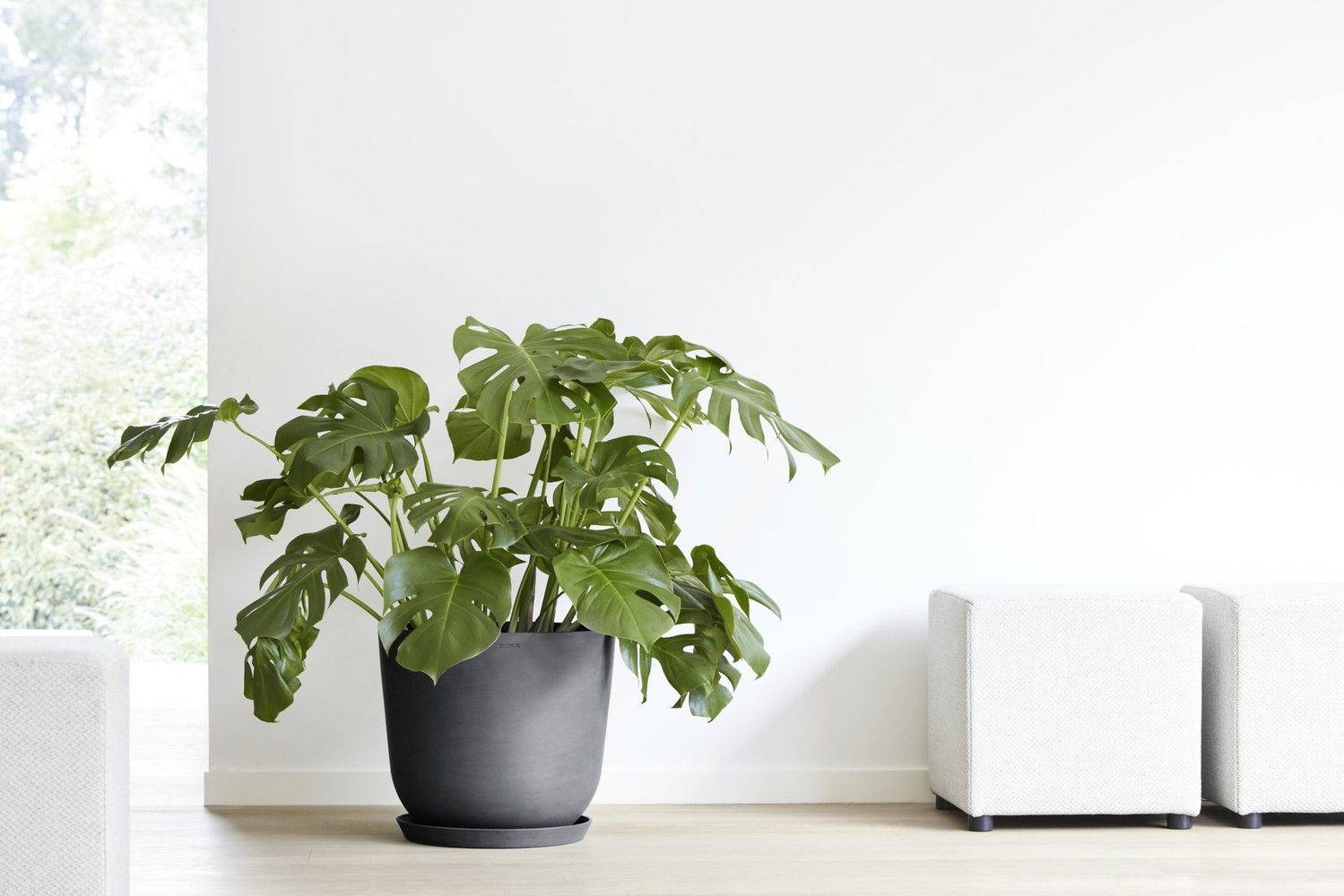 Ecopots - Pot Rond Oslo 45 Gris Foncé - Ø 45 x H. 39,2 cm - 46,6 L ECOPOTS - Imagen 3
