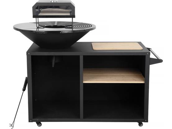 Habitat Et Jardin - Barbecue Plancha Brasero Avec Four à Pizza "maréchal" - ø 81 Cm - Noir -habitat Et Jardin - Image 1