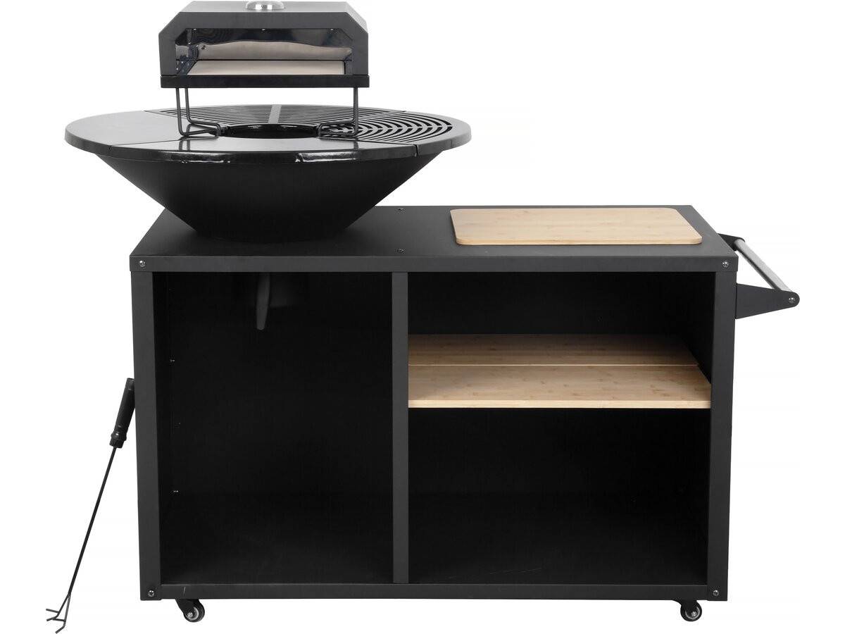 Habitat Et Jardin - Barbecue Plancha Brasero Avec Four à Pizza "maréchal" - ø 81 Cm  - Noir -habitat Et Jardin - Image 1