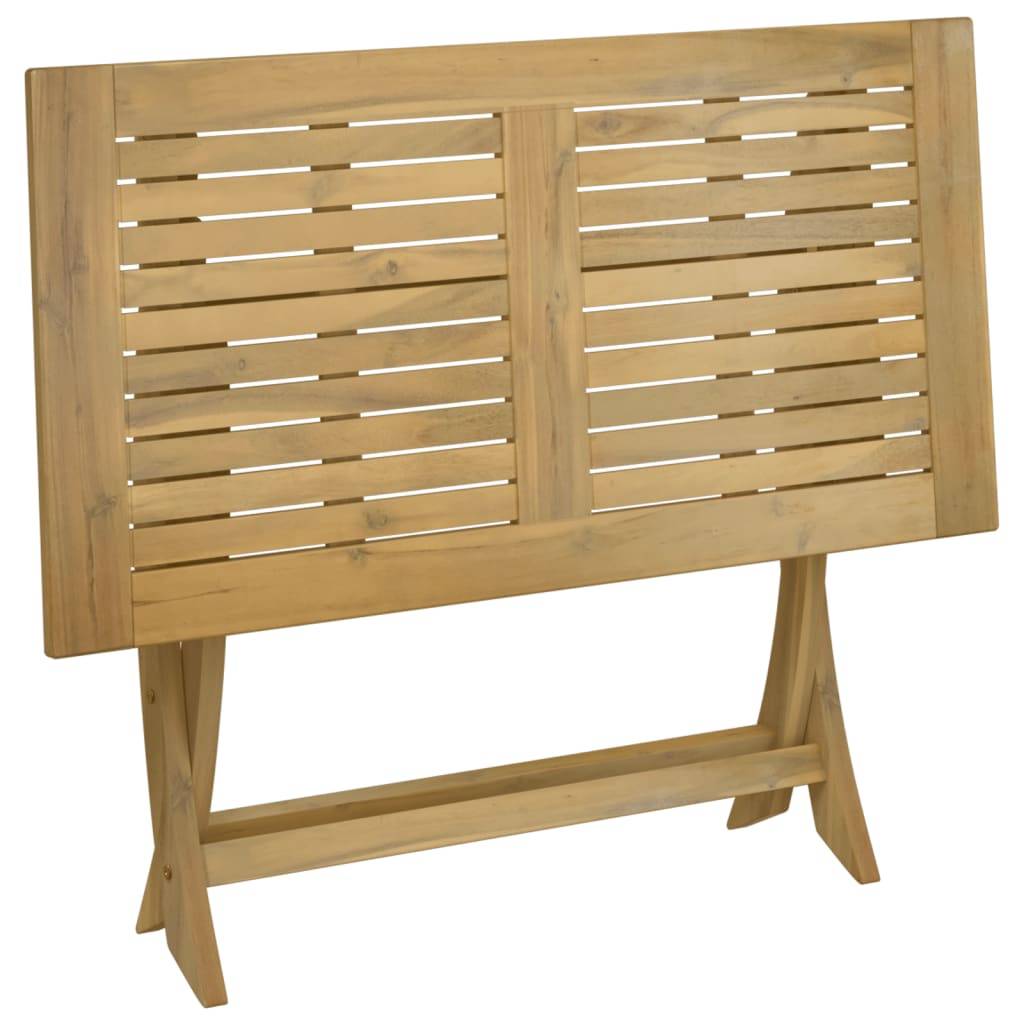 ComfortXL - Table de Jardin Pliable en Bois d'Acacia Massif 110x55 cm, Idéale Balcon et Petits Espaces – ComfortXL Outdoor Living - Image 7