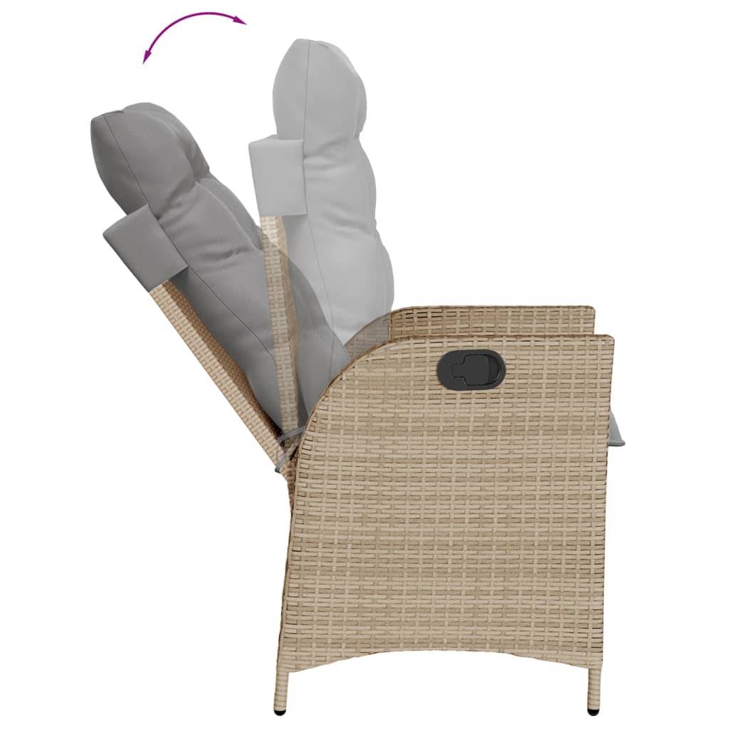 Prolenta Premium - Chaises de jardin rotin beige  57 x 61 x 93 cm  - Prolenta premium p367.1 - Image 7