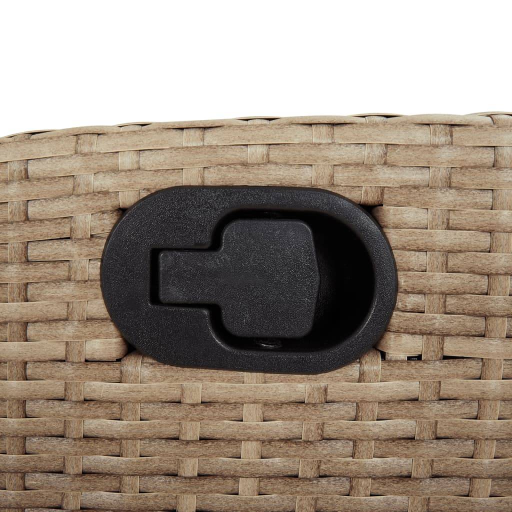 Prolenta Premium - Chaises de jardin rotin beige  57 x 61 x 93 cm  - Prolenta premium p367.1 - Image 8