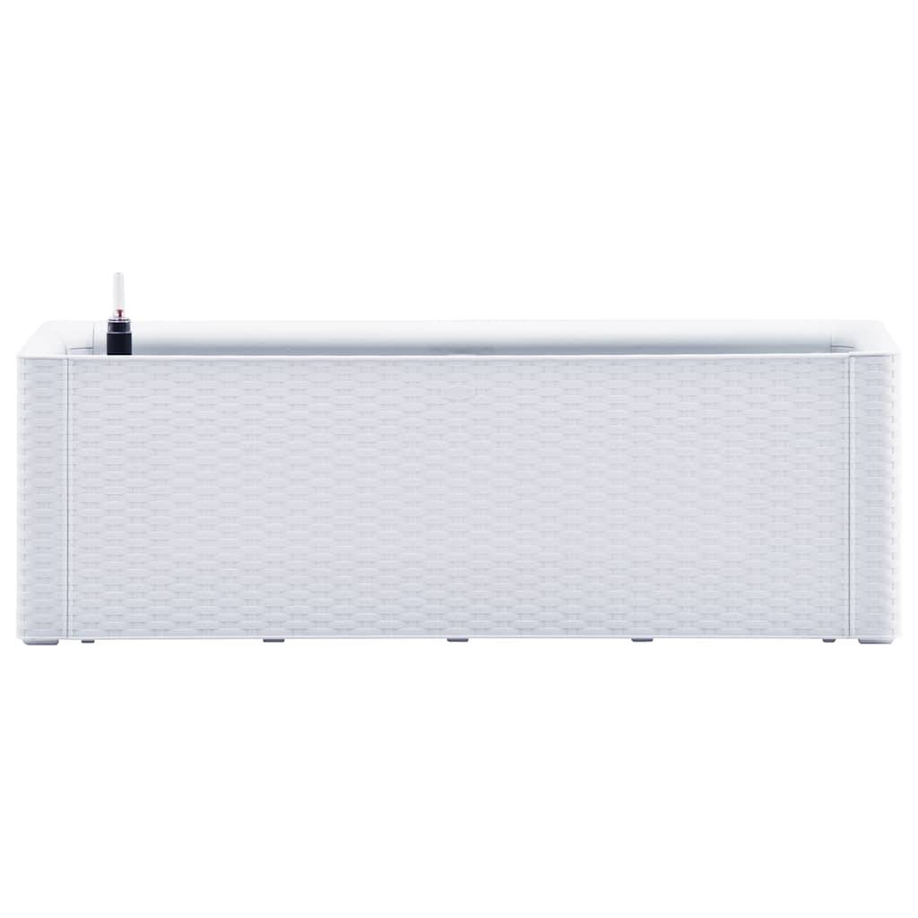 Lit surélevé de jardin polypropylène blanc 100 x 43 x 33 cm - PANGIVO - Image 3