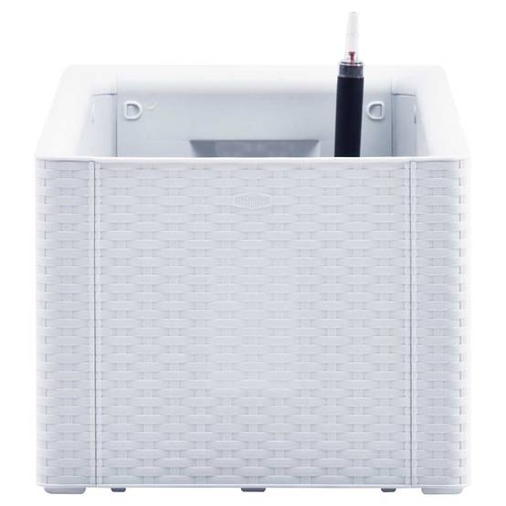 Lit surélevé de jardin polypropylène blanc 100 x 43 x 33 cm - PANGIVO - Image 4