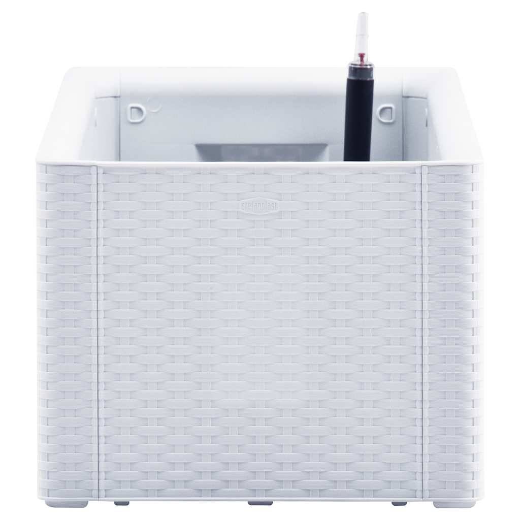 Lit surélevé de jardin polypropylène blanc 100 x 43 x 33 cm - PANGIVO - Image 4