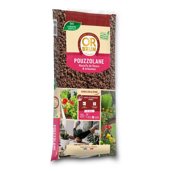 Or Brun - Pouzzolane 20 L Or Brun