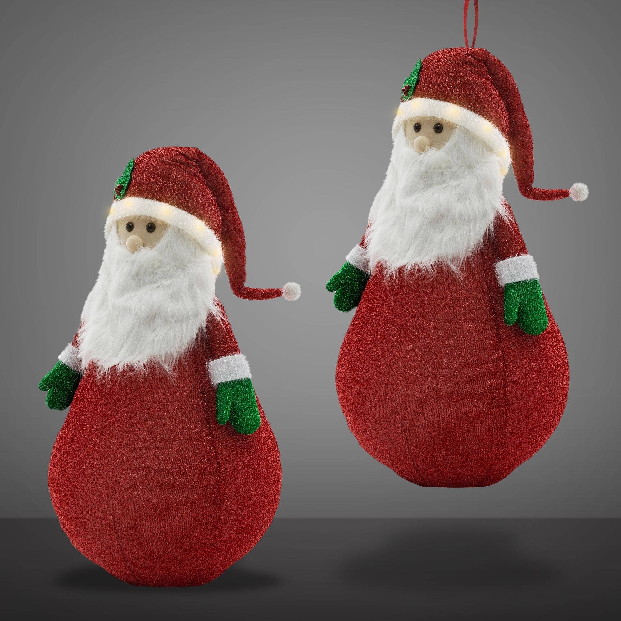 Ecd-Germany - Père Noël XXL á LED figure illuminé de Noël pour extérieur avec minuteur 140 cm - Imagen 6