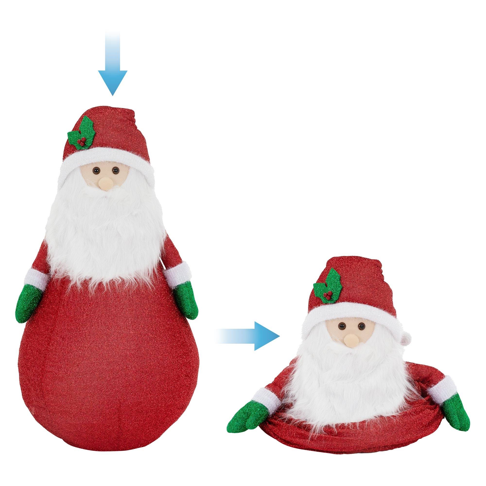 Ecd-Germany - Père Noël XXL á LED figure illuminé de Noël pour extérieur avec minuteur 140 cm - Imagen 7