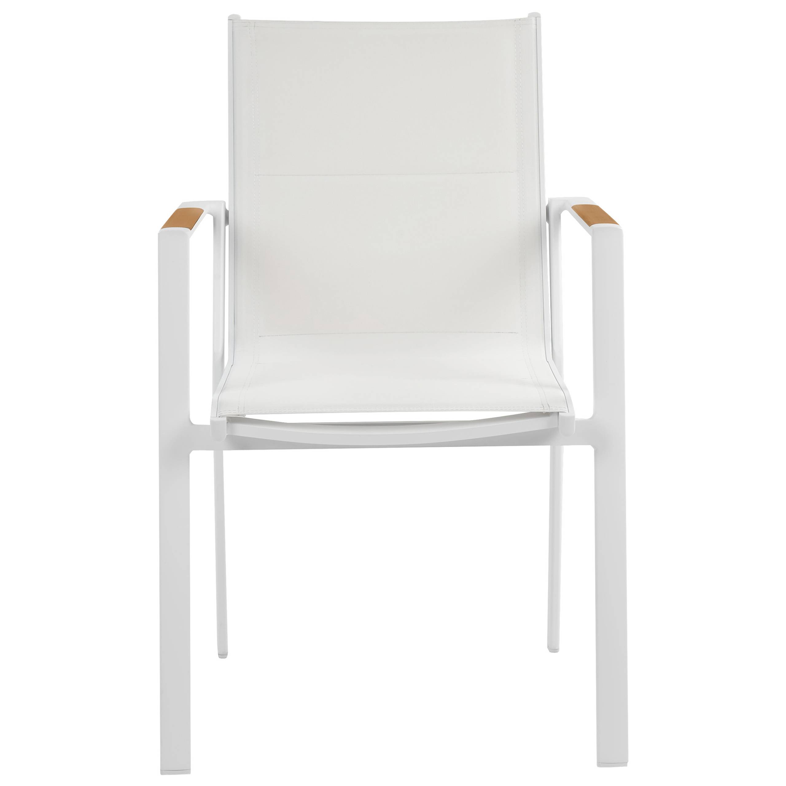 Beliani - Set de salle à manger, 4 Personnes Aluminium Blanc MALETTO/BUSSETO - Beliani - Imagen 7