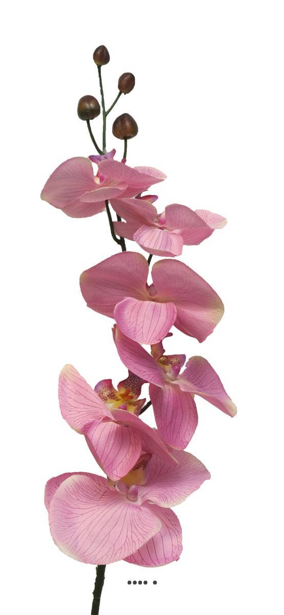 Artificielles - Tige d&rsquo;orchidée phalaenopsis artificielle, H 78 cm Rose - BEST - couleur: Rose - Imagen 2