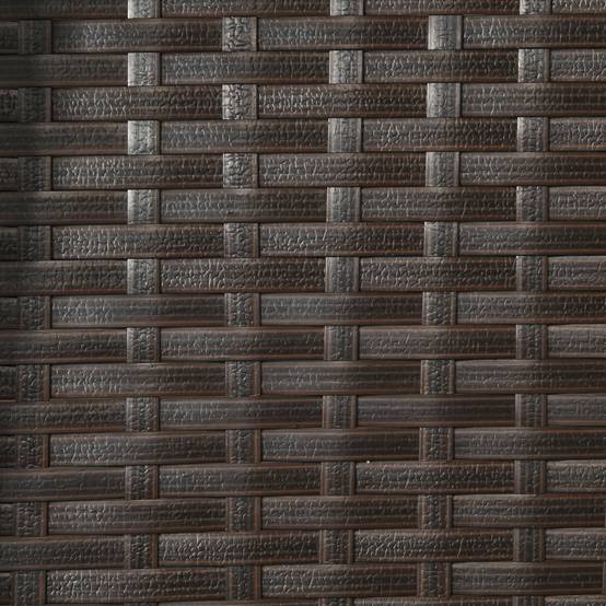 Balancelle de jardin 3 places acier résine tressée porte-gobelets toit inclinable marron - ComfortXL Outdoor Living - Image 10