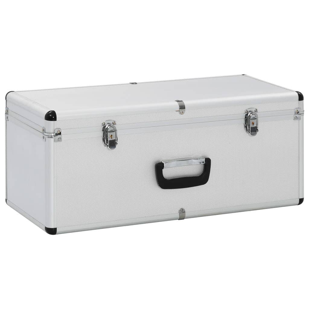 Helloshop26 - Boîtes de rangement 3 pièces argenté Aluminium - Imagen 3